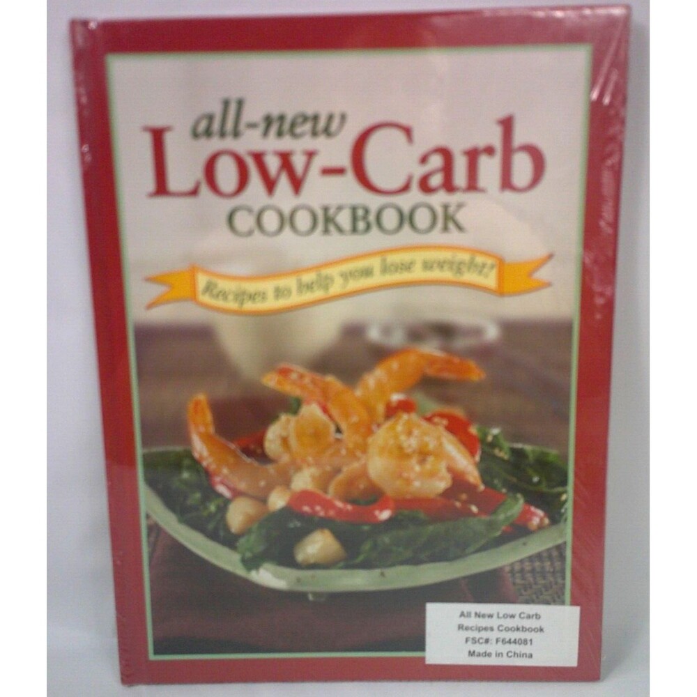 All New Low-Carb Recipes Cookbook Hardcover Book Weight Loss New